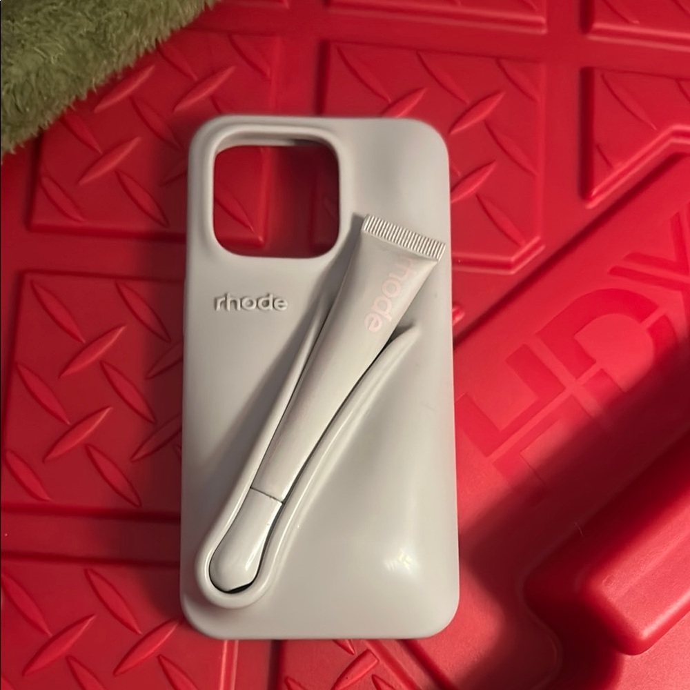 Rhode White Phone Case with Stand